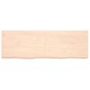 Encimera De Baño Madera Maciza Sin Tratar 180x60x(2-6) Cm