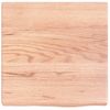 Encimera Baño Madera Maciza Tratada Marrón Claro 40x40x(2-4) Cm