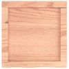 Encimera Baño Madera Maciza Tratada Marrón Claro 40x40x(2-4) Cm