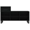 Mueble Zapatero Madera Contrachapada Negro 102x36x60 Cm