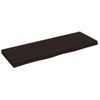 Encimera Baño Madera Maciza Tratada Marrón Oscuro 80x30x(2-4)cm