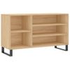 Mueble Zapatero Madera Contrachapada Roble Sonoma 102x36x60 Cm