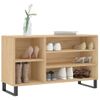 Mueble Zapatero Madera Contrachapada Roble Sonoma 102x36x60 Cm