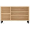 Mueble Zapatero Madera Contrachapada Roble Sonoma 102x36x60 Cm