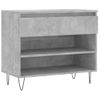 Mueble Zapatero Madera Contrachapada Gris Hormigón 70x36x60 Cm