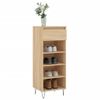 Mueble Zapatero Madera Contrachapada Roble Sonoma 40x36x105 Cm