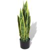 Planta Sansevieria Artificial Con Macetero 65 Cm Verde