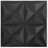 Paneles De Pared 3d 24 Unidades Negro Origami 6 M² 50x50 Cm