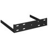 Estante Flotante De Esquina Mdf Negro Brillo 25x25x3,8 Cm