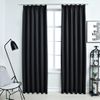 Cortinas Opacas Con Ganchos 2 Piezas Negro 140x225 Cm