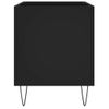 Mueble Para Discos Madera Contrachapada Negro 74,5x38x48 Cm