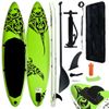 Juego De Tabla De Paddle Surf Inflable Verde 366x76x15 Cm