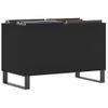 Mueble Para Discos Madera Contrachapada Negro 74,5x38x48 Cm