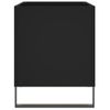 Mueble Para Discos Madera Contrachapada Negro 74,5x38x48 Cm