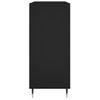 Mueble Para Discos Madera Contrachapada Negro 84,5x38x89 Cm