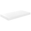 Estante Flotante De Pared 2 Uds Mdf Blanco Brillo 50x23x3,8 Cm