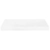 Estante Flotante De Pared 2 Uds Mdf Blanco Brillo 50x23x3,8 Cm