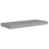 Estante Flotante Pared 2 Uds Gris Mdf 60x23,5x3,8 Cm