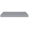 Estante Flotante Pared 2 Uds Gris Mdf 60x23,5x3,8 Cm