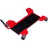 Plataforma Rodante Dolly Para Motocicletas Roja