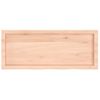 Estante De Pared Madera Maciza Roble Sin Tratar 100x40x(2-4) Cm