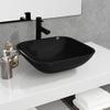 Lavabo De Vidrio Negro 42x42x14 Cm