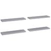 Estantes Flotantes De Pared 4 Uds Mdf Gris 90x23,5x3,8 Cm