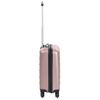 Maleta Con Ruedas Trolley Rígida Rosa Dorado Abs