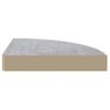 Estante De Esquina De Pared Mdf Gris Hormigón 35x35x3,8 Cm