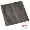 Tarimas De Suelo Autoadhesivas 20 Uds Pvc Gris Oscuro 1,86 M²