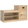 Mueble Zapatero Madera Contrachapada Roble Sonoma 100x42x60 Cm