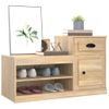 Mueble Zapatero Madera Contrachapada Roble Sonoma 100x42x60 Cm