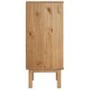 Cajonera Otta Madera Maciza De Pino Marrón Y Blanco 45x39x90 Cm