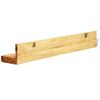 Estantes De Pared 2 Uds Madera Maciza