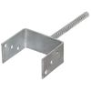 Anclajes De Valla 6 Uds Acero Galvanizado Plateado 12x6x30 Cm