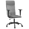 Silla De Oficina Altura Ajustable Tela Malla Y Cuero Pe Gris