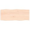 Tablero De Mesa Madera Maciza Borde Natural 100x40x(2-4) Cm