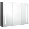 Mueble De Baño Con Espejo Led 89x14x62 Cm