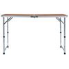 Mesa De Camping Plegable De Aluminio 120x60 Cm