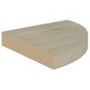 Estantes Flotantes De Esquina 2 Uds Mdf Roble 25x25x3,8 Cm