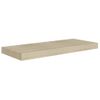 Estantes Flotantes De Pared 2 Uds Mdf Roble 60x23,5x3,8 Cm