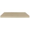 Estantes Flotantes De Pared 2 Uds Mdf Roble 60x23,5x3,8 Cm