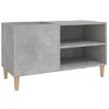 Mueble Discos Madera Contrachapada Gris Hormigón 84,5x38x48 Cm