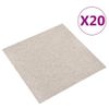 Baldosas De Suelo De Moqueta 20 Uds 5 M² 50x50 Cm Beige Claro