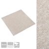 Baldosas De Suelo De Moqueta 20 Uds 5 M² 50x50 Cm Beige Claro