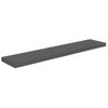 Estante Flotante De Pared 2 Uds Mdf Gris Brillo 120x23,5x3,8 Cm