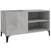 Mueble Discos Madera Contrachapada Gris Hormigón 84,5x38x48 Cm