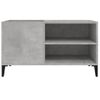 Mueble Discos Madera Contrachapada Gris Hormigón 84,5x38x48 Cm