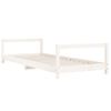 Estructura De Cama Para Niños Madera De Pino Blanco 90x190 Cm