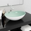 Lavabo De Vidrio Blanco 50x37x14 Cm